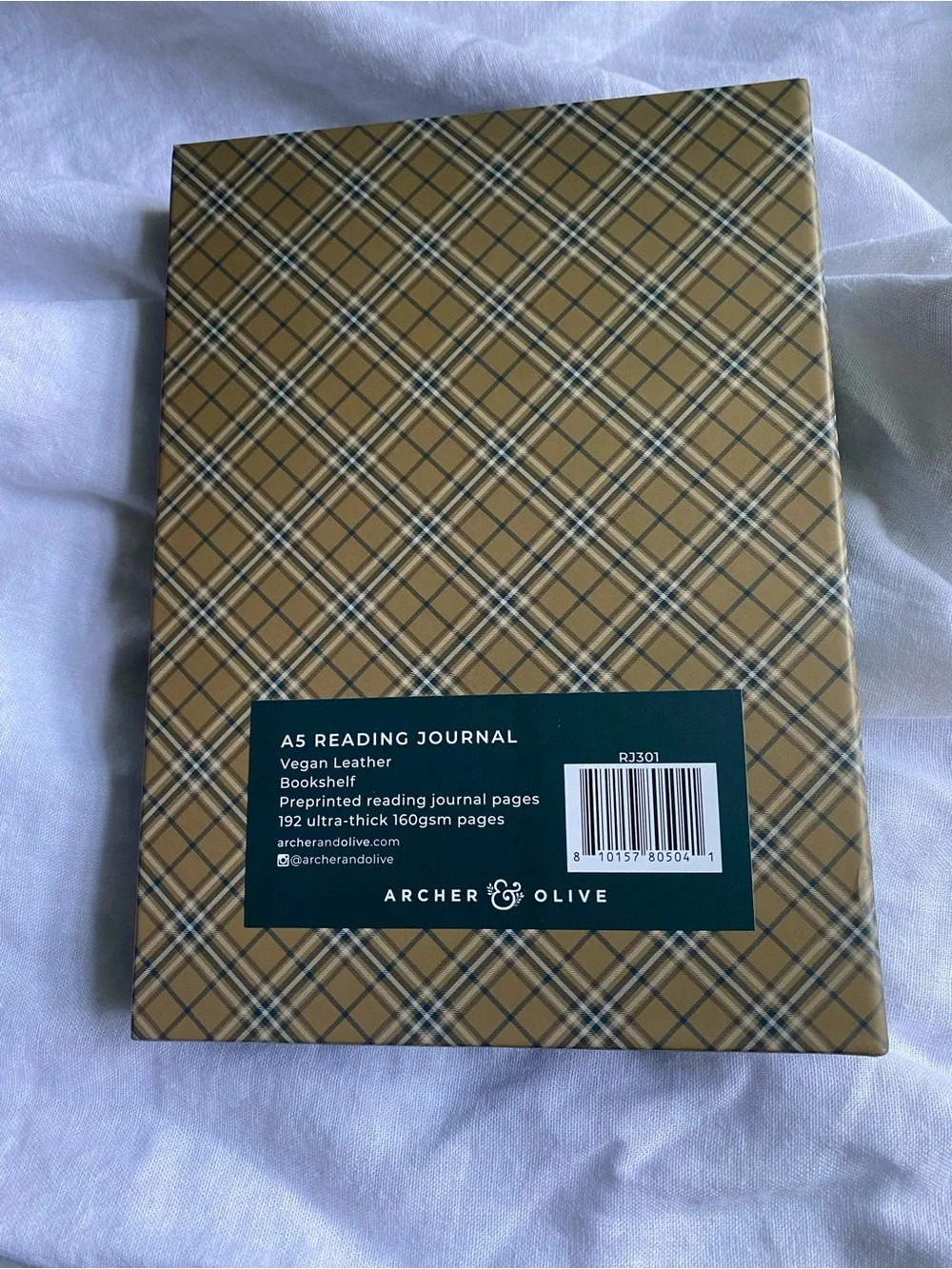 NIB Archer & Olive Forest Findings Book Reading Journal - Metallic Gold Booktok